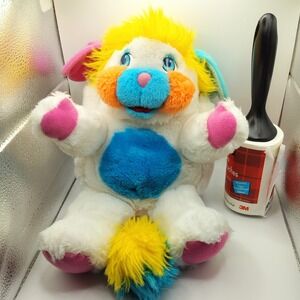 Vintage Popples Putter Transformable Plush Toy Unisex Large White 80s Retro